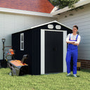 Campcraft 8x6 FT Outdoor Metal Storage Shed HouseOfZazla