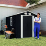 Campcraft 8x6 FT Outdoor Metal Storage Shed HouseOfZazla