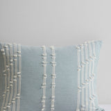 3 Piece Cotton Jacquard Comforter Set Aqua Full/Queen