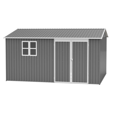 12x10 Ft Outdoor Metal Storage Shed HouseOfZazla