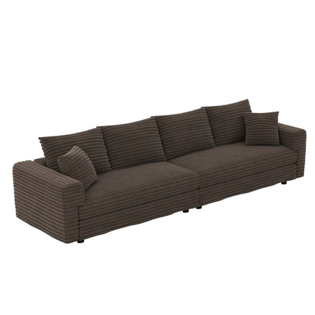 4 Seat Sofa, Deep Seat Couches With Soft Pillows HouseOfZazla