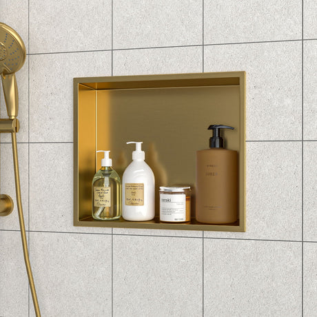 Stainless Steel Shower Niche With Seamless Design For Bathroom Storage HouseOfZazla
