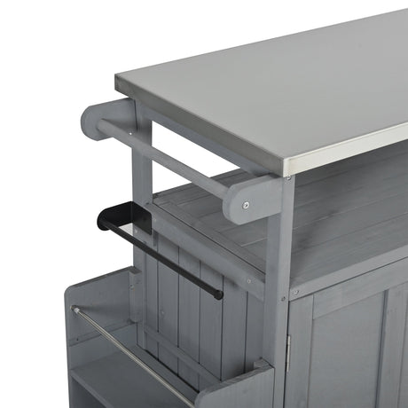 Foldable Outdoor Kitchen Island Patio Mobile Kitchen Cart HouseOfZazla