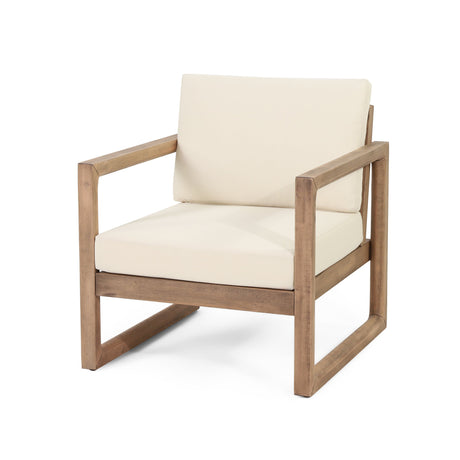 4-Pieces Acacia Wood Patio Furniture Set HouseOfZazla