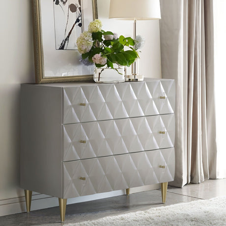 Anson Console Cabinet - Silver / Champagne HouseOfZazla
