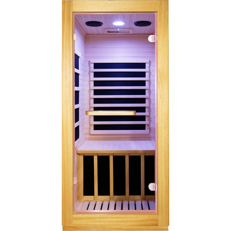 infrared sauna room single room HouseOfZazla