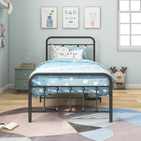 Tara Victorian-Style Steel Bed Frame HouseOfZazla