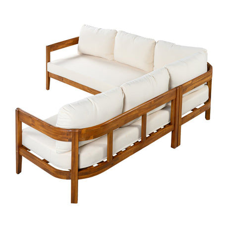 U_Style Acacia Solid Wood Patio Furniture Set HouseOfZazla