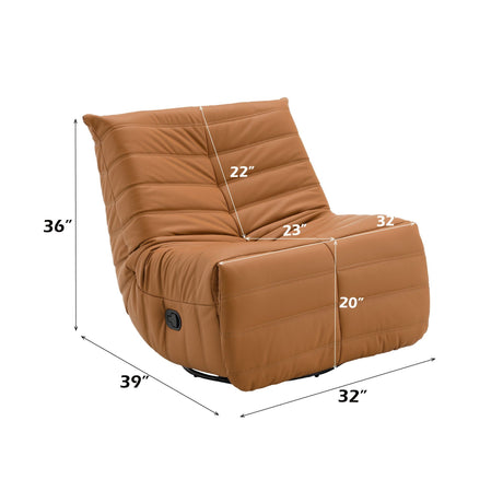 Glider Recliner With Swivel - Orange HouseOfZazla