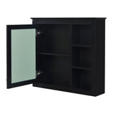 Bathroom Vanity With Medicine Cabinet, Royal Mirror Cabinet, Modern Bathroom Storage Cabinet With 2 Soft Closing Doors And 4 Drawers