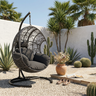 42 Extra Wide U-Base Hanging Egg Chair with Cushion HouseOfZazla