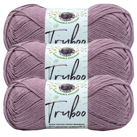 (3 Pack) Lion Brand Yarn Truboo Yarn, Mushroom Lion Brand Yarn