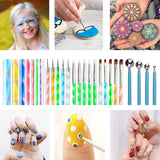 30 PCS Mandala Dotting Kit Mandala Dotting Tools and Stencils for Painting Rocks, Nail Dotting WoodArtSupply