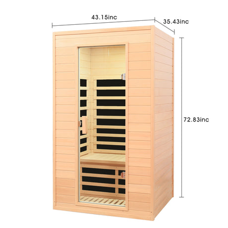 Hemlock Far Infrared Roof Embedded Indoor Sauna Room HouseOfZazla