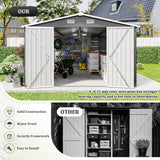 Campcraft Outdoor Storage Shed 10x14 FT with 3 Lockable Doors