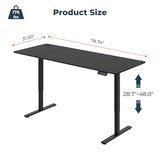 FitStand Adjustable Standing Desk, Large 79x31 Inches Standing Desk with Cable Management, Home Office Computer Desk with Memory Preset & Charging USB Port & Sedentary Reminder FitStand