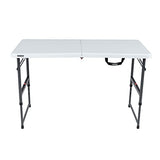 Lifetime Height Adjustable Folding Table, 4 Foot Lifetime