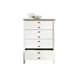 Sauder Cottage Road 4-Drawer Chest, Soft White finish, L: 32.44" x W: 19.29" x H: 44.92" Sauder