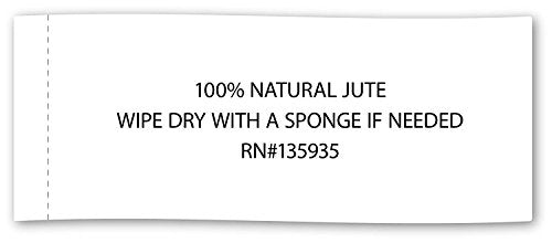 DII Jute Burlap Collection Kitchen Tabletop, Table Runner, 14x72, Double Border Gray DII