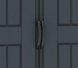 Duramax YardMate 5' x 5' Plus Plastic Garden Shed with Plastic Floor - Anthracite & Adobe - 15 Years Warranty DURAMAX