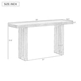 Knocbel 59" Long Entryway Console Table Wooden Entrance Hallway Foyer Sofa Couch Table, 170lbs Weight Capacity, Easy Assembly (Black 59") Knocbel