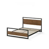 Zinus Suzanne Kingsize Bamboo & Metal Platform Bed Frame with Footboard - No Box Spring Needed, Easy Assembly Zinus