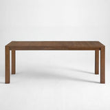 Farati 9-Piece Expandable Dining Table Set, 60"-80" Modern Wood Table with 8 Upholstered Chairs, Large Rectangular Extension Set for Dining Room, Conference & Entertaining, Walnut Farati