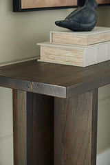 Signature Design by Ashley Jalenry Contemporary Console Sofa Table, Dark Brown Signature Design by Ashley