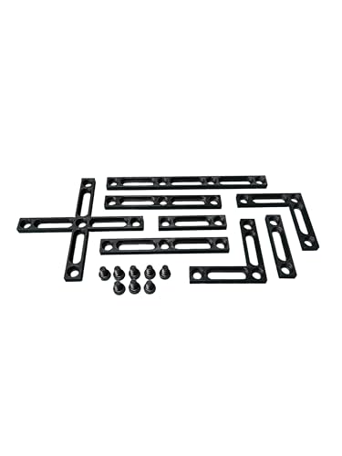 Laser Engraver Fence Kit for Galvo Lasers – 8 Piece Fixture & Guide Set with 6mm Bolts, Fits 25mm Pattern Tables Generic