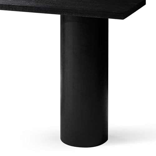 Maven Lane Lana Contemporary Rectangular Accent Console Table for Small Spaces and Front Door Entrance Hallway in Refined Black Finish Maven Lane
