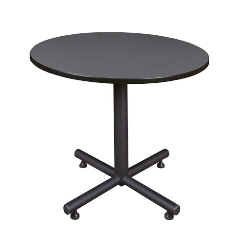 Regency Kobe 42-Inch Round Breakroom Table, Grey Regency Seating