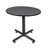 Regency Kobe 42-Inch Round Breakroom Table, Grey Regency Seating
