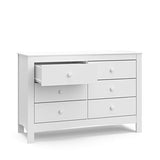 Graco Noah 6 Drawer Double Dresser (White) - GREENGUARD Gold Certified, 6 Drawer Double Dresser for Kids Bedroom or Nursery, Bedroom Furniture Dresser, Universal Design for Nursery and Kids Bedroom Graco