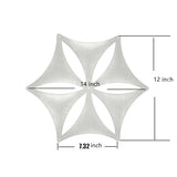 OSHIYINN White 3D Flower Venus 14"x12" Hanging Room Divider Panel Felt Fiber Surface High Density Polyester Fiber Board Cut Room Partition Home Decoratio(12 Pcs) OSHIYINN
