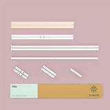 Zinus Mia Metal Platform Bed Frame - Twin Size, Wood Slat Support, Easy Assembly, White Zinus