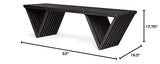 Christopher Knight Home Esme Outdoor Acacia Wood Bench, Dark Gray Finish Christopher Knight Home