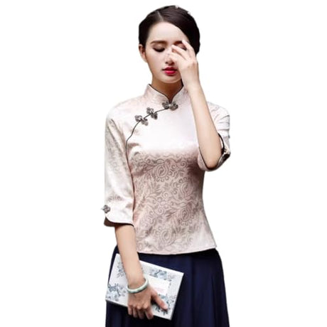 Chinese womens short suit Han spring and summer twopiece set of tea S2 top single piece L ChenKongHai