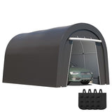 Wisteria Lane Heavy Duty Carport with 4 Cloth Bags, All-Weather Portable Garage with 2 Roll-up Doors, Car Canopy Storage Shelter Shed for Cars, Truck, or Garden Tools, 10' x 15' Wisteria Lane