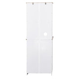 NicBex 66.9" Modern Kitchen Pantry Storage Cabinet Microwave Cabinet with Storage Drawer,Tall Freestanding Kitchen Cabinet for Dining Room,Bathroom,Kitchen,White NicBex