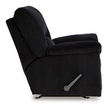 Signature Design by Ashley SimpleJoy Casual Rocker Recliner with Pillow-Top Armrest, Black