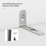 FOTOSOK 72" Utility Pantry Storage Cabinets for Kitchen, Dining Room, Living Room, White , Freestanding Cupboard with 4 Doors, Drawer, 4 Shelves FOTOSOK