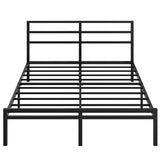 Lutown-Teen 12 Inch Queen Bed Frame with Headboard and Footboard, Classic Metal Platform Bed Frame Queen Size, Under Bed Storage, No Box Spring Needed, Easy Assembly, Noise Free, Black Lutown-Teen