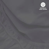 Hotella 100% Microfiber Ultra Soft 54"x75" Full Size Fitted Sheet Only, 14" Deep Pocket Bottom Sheet, Hotel Quality Matress Protector, Machine Washable, Non-Fade, Snug Fit & Stay in Place, Dark Gray Hotella