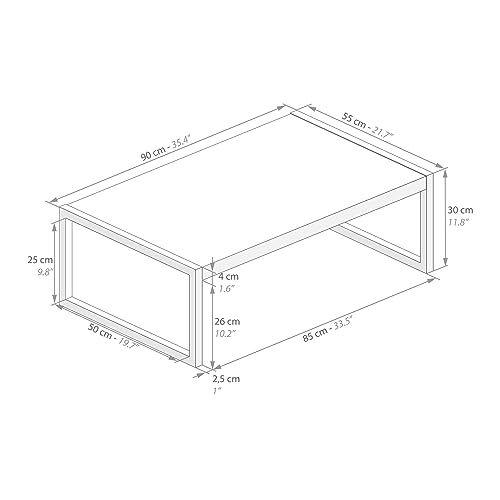 Mobili Fiver, Coffee Table, Luxury, Rustic Wood, Made in Italy - WoodArtSupply