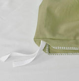 Colourful Snail 100-Percent Natural Washed Cotton Duvet Cover Set, Ultra Soft and Easy Care, Zipper Closure, Corner Ties, Simple Bedding Style, Queen/Full, Olive Green (Comforter Not Included) Colourful Snail