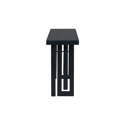 Knocbel 59" Long Entryway Console Table Wooden Entrance Hallway Foyer Sofa Couch Table, 170lbs Weight Capacity, Easy Assembly (Black 59") Knocbel