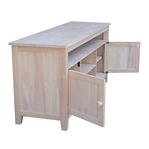 International Concepts TV Stand with 2 Doors, 1 Shelf and 2 Cabinets IC International Concepts