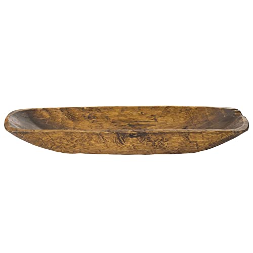 Luxury Living Furniture Solid Wood Hand-Carved Regular Decorative Bowl for Home Decor, Wooden Bowls Decorative, Coffee Table D?cor Wood Centerpieces Luxury Living Furniture
