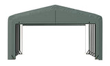 ShelterLogic ShelterTube Garage & Storage Shelter, 20' x 23' x 12' Heavy-Duty Steel Frame Wind and Snow-Load Rated Enclosure, Green ShelterLogic