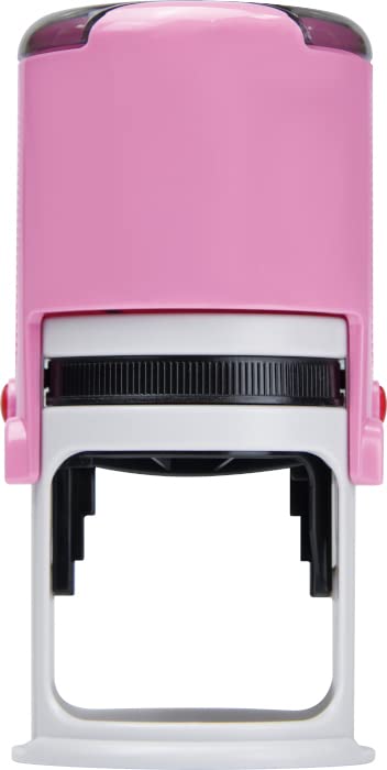 Corporate Kit (Pink) - Binder, Slipcase, Minutes & Bylaws, Stock Certificates, Index Tabs & Pink R-542 Self-Inking Corporate Seal Stamp Hubco